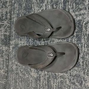 Olukai Ohana W Women's Black Size 9 Black Flip Flops